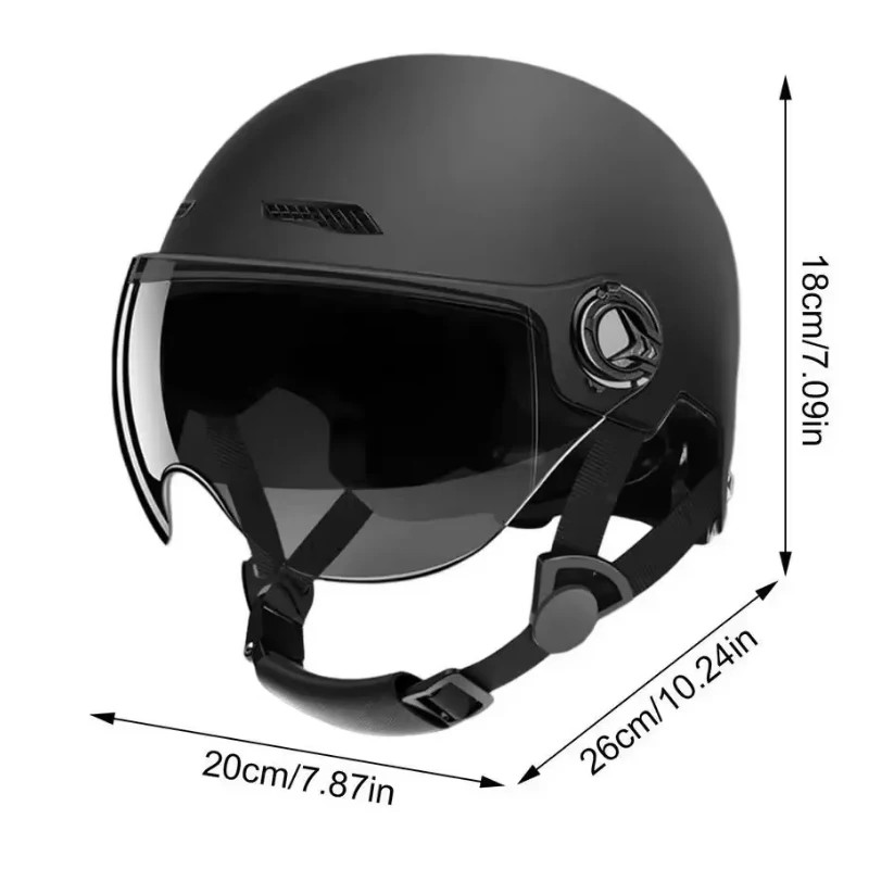 Ultralight Vintage Motorcycle Helmet for Men and Women, Classic Retro Half Helmet, Scooter and MTB Riding Helmet