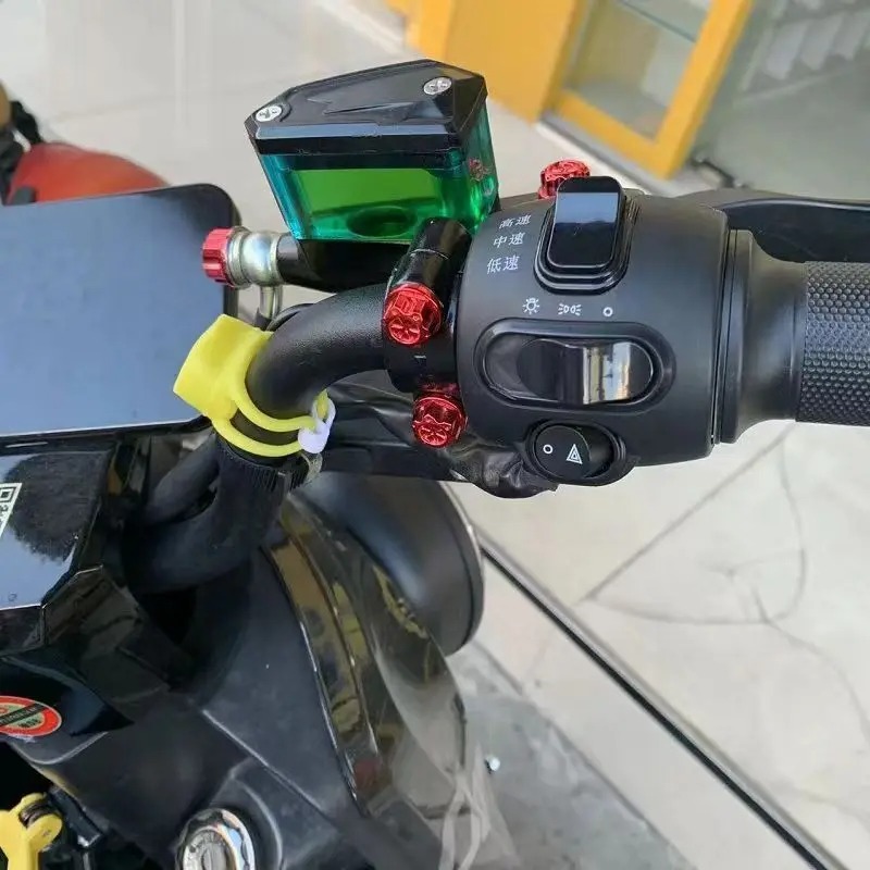 Multicolor Motorcycle Screw Cap, Universal Decorative Cover, Rust Resistant Motorbike Screw Protector