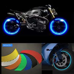 reflective rim tape, wheel stripe stickers, motorcycle and bike wheel decoration