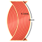 Reflective Rim Tape, Wheel Stripe Stickers, Motorcycle and Bike Wheel Decoration