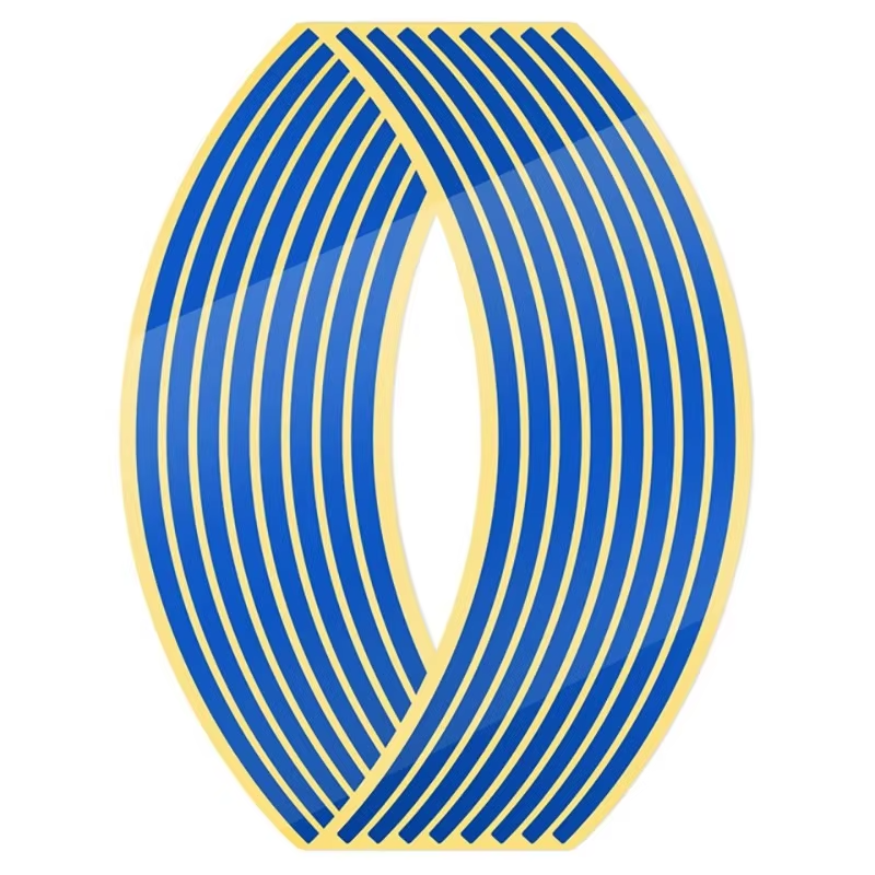 Reflective Rim Tape, Wheel Stripe Stickers, Motorcycle and Bike Wheel Decoration