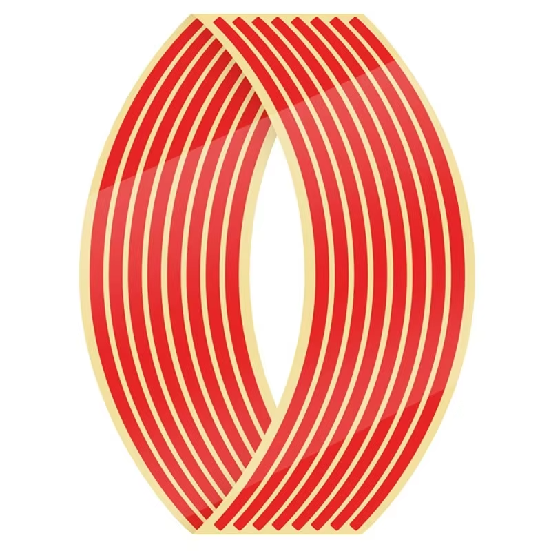 Reflective Rim Tape, Wheel Stripe Stickers, Motorcycle and Bike Wheel Decoration