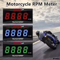 motorcycle rpm mini meter, universal lcd digital tachometer gauge, engine tach meter display