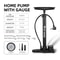 Portable Stainless Steel Bike Pump, Bicycle Pump, Schrader Presta Valve Inflator for Road and Mountain Bikes