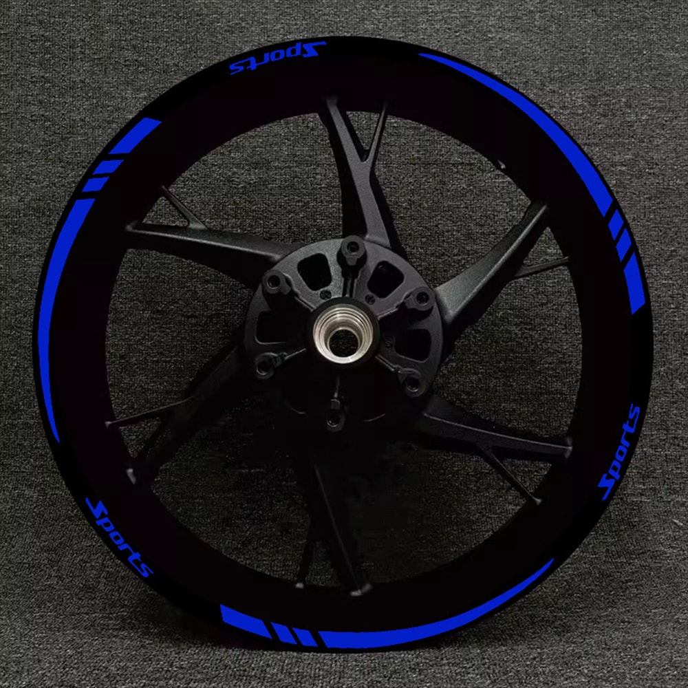Road Bike Reflective Wheel Decal, Motorcycle Car Rim Stripe Sticker, Sport Wheel Tape