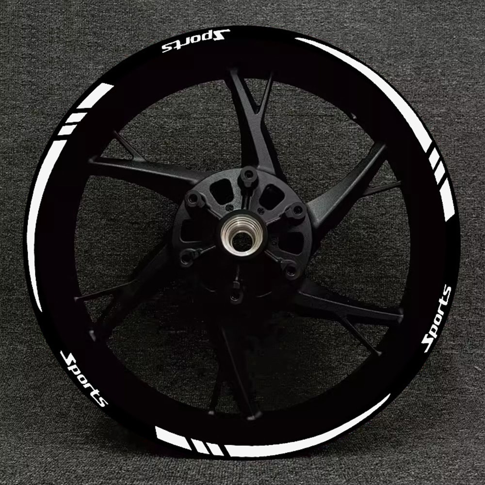 Road Bike Reflective Wheel Decal, Motorcycle Car Rim Stripe Sticker, Sport Wheel Tape
