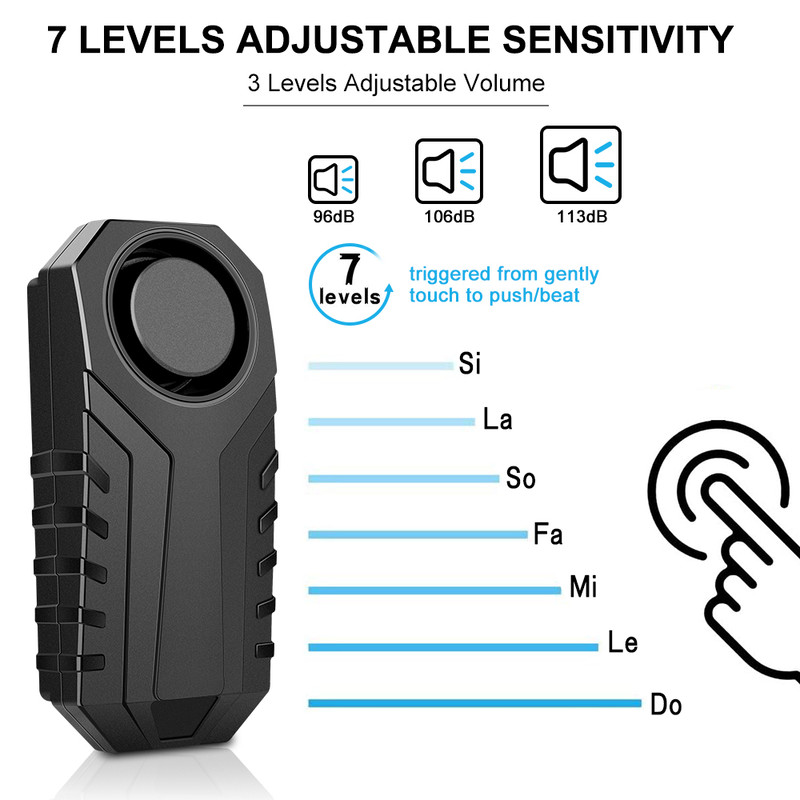 Wireless Remote Bike Lock Rockbye Bicycle Alarm Motorcycle Anti Theft Security Lock Outdoor Cycling 4