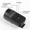 USB Rechargeable Bicycle Electric Horn Black ABS Cycling Bell Super Loud Riding Speaker Bike Safety 4