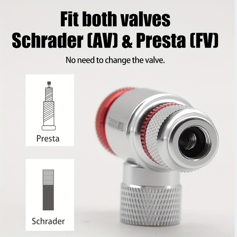 Aluminum Bike Pump Bicycle Inflator Schrader Presta Valve Adapter Tire Tube Pump For Bicycles 2