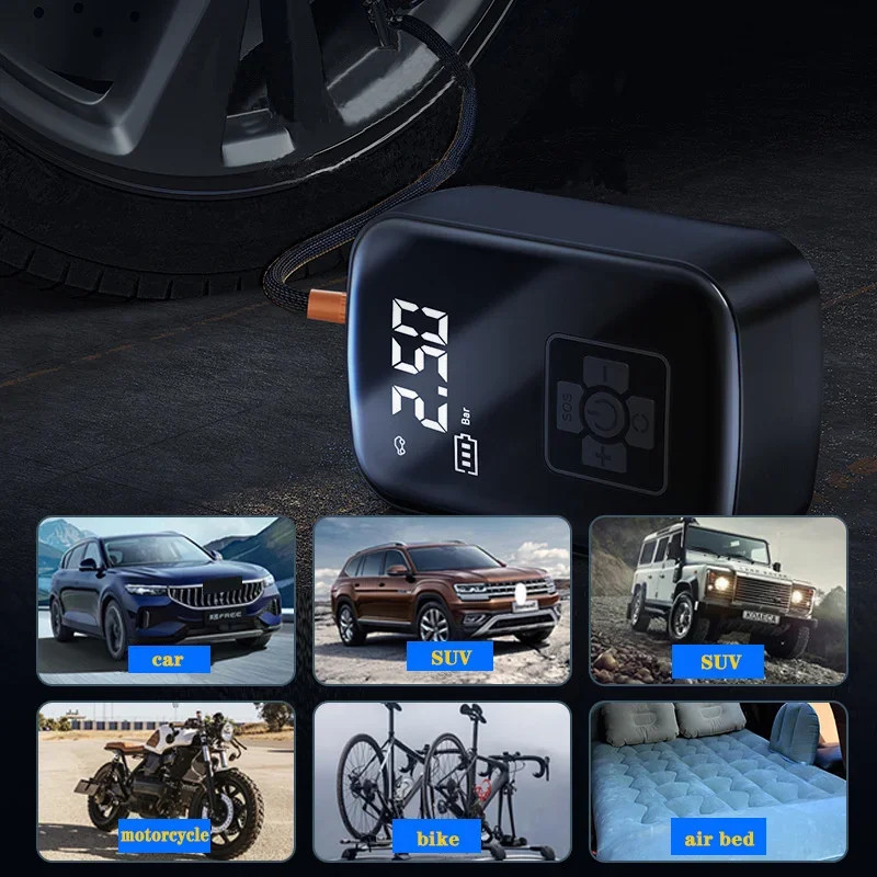 Bike Manual Air Pump Portable Bicycle Inflator Electric Tire Inflator For Balloon And Cycling Acces 2