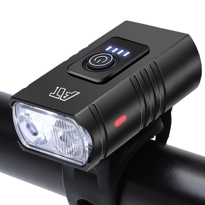 Rechargeable Bike Headlight LED Bicycle Front Lamp Type C Waterproof Flashlight For Night Riding Ou 0