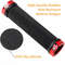Alloy Lock Bicycle Rubber Grips, Double Aluminum Lock Handlebar Grips, Non Slip Bike Grips