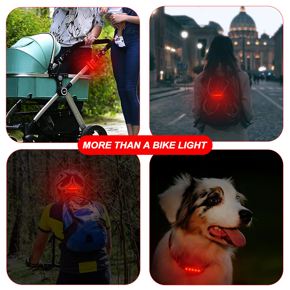 USB Rechargeable Rear Bike Light Ultra Bright Bicycle Taillight For Cycling Safety Easy To Install 2