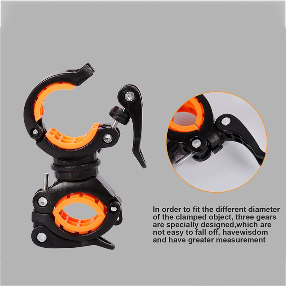 Multifunctional Rotatable Bike Light Holder MTB LED Flashlight Bracket Road Cycling Mount Accessory 4