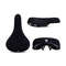 Flannelette Bike Seat Wheelie Black Bicycle Saddle With Logos Embroidery Logo Rail 5
