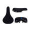 Flannelette Bike Seat Wheelie Black Bicycle Saddle With Logos Embroidery Logo Rail 7