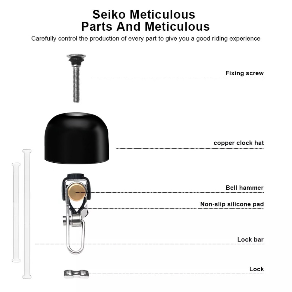 Retro Classical Bicycle Bell Clear Loud Sound Steel Copper Mountain Bike Handlebar Horn Safety Cycl 3