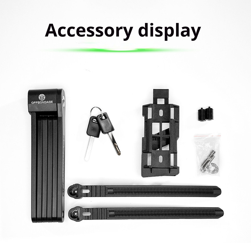 Foldable Bicycle Lock High Security Anti Theft Bike Lock For MTB Road EBike Scooter Durable Folding 0