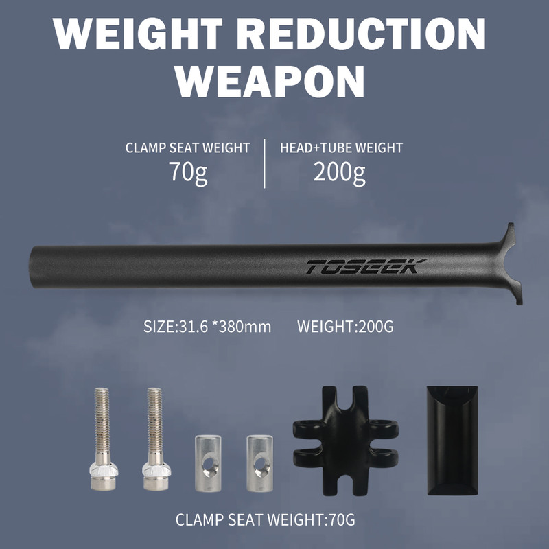 Matte Black Carbon Seatpost Road Bike Seat Tube MTB Bicycle Parts Upgrade 2