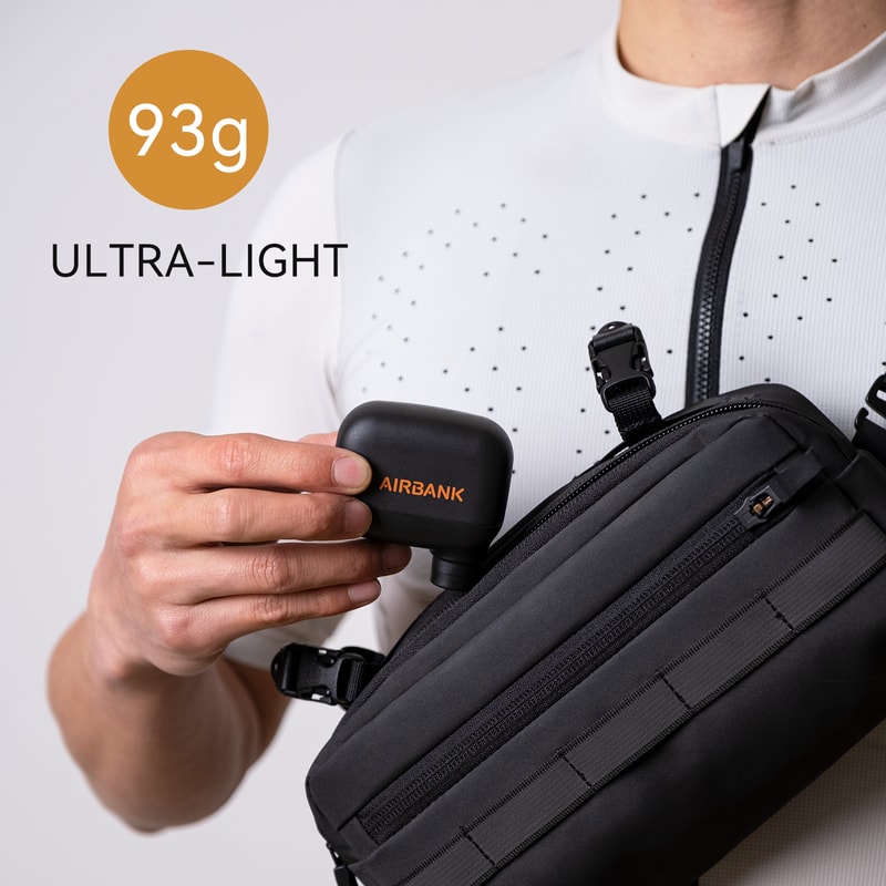 Mini Electric Bike Pump Pocket SE, Fast Charging Cordless Air Pump, Presta Schrader Valve Tire Inflator, Portable