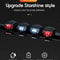 Waterproof Silicone Bike Light Set, Front Bicycle Head Lamp, Rear Taillight Flashlight for Cycling Visibility