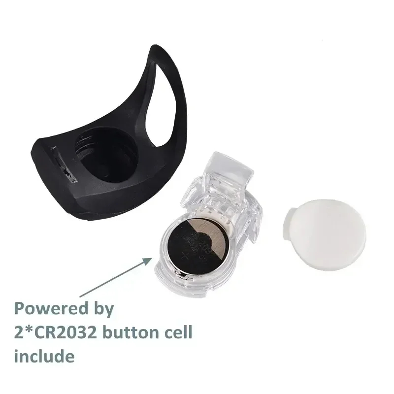 Waterproof Silicone Bike Light Set, Front Bicycle Head Lamp, Rear Taillight Flashlight for Cycling Visibility