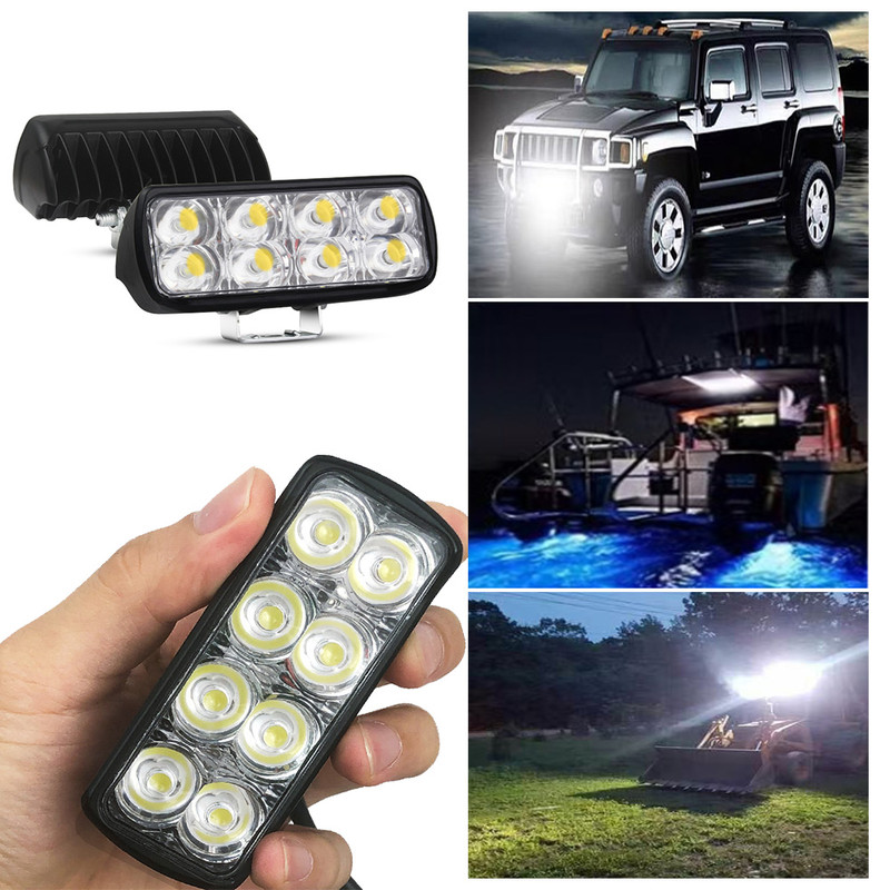 Waterproof LED Light Bar Floodlight Spotlight Work Lamp For Truck Jeep SUV Boat 4