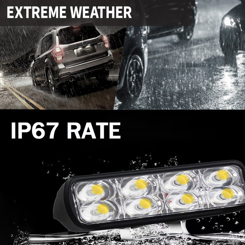 Waterproof LED Light Bar Floodlight Spotlight Work Lamp For Truck Jeep SUV Boat 2