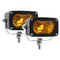 Amber LED Pods Lights, Yellow Driving Foglight Spot Beam for Truck, Motorcycle, ATV, UTV, SUV, Boat, Tractor