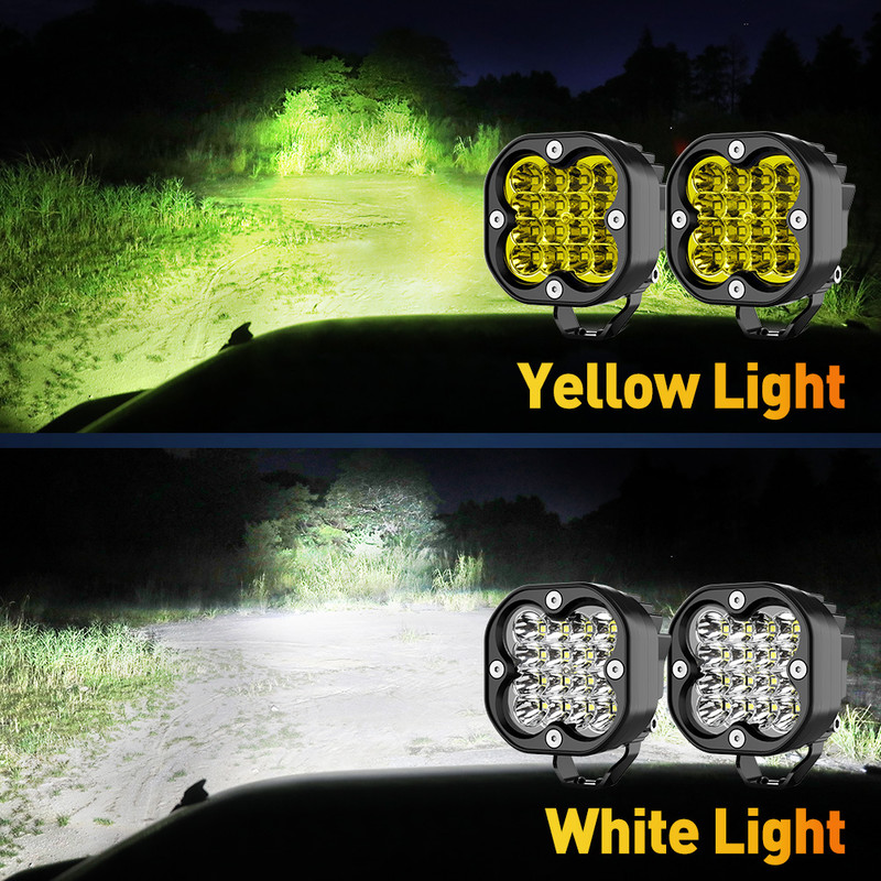 Offroad LED Headlights Work Light Bar Fog Lamp Spotlights For Jeep Truck ATV Motorcycle 0