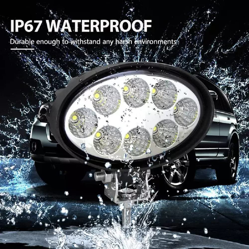 Oval LED Tractor Headlight Harvester Head Lamp Work Light For John Deere Kubota Toyota Sprayer Farm 1