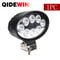 Oval LED Tractor Headlight Harvester Head Lamp Work Light For John Deere Kubota Toyota Sprayer Farm 6
