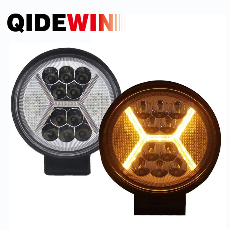LED Round Work Light Flood Spot Beam For Truck Tractor SUV Offroad Fog Driving Lamp 0