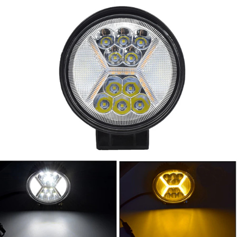 LED Round Work Light Flood Spot Beam For Truck Tractor SUV Offroad Fog Driving Lamp 6