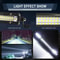 Super Slim Off Road LED Light Bar, Flood Driving Fog Work Lamp for Jeep, ATV, SUV, Truck, Boat