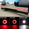 Red LED Brake Tail Light For Truck Trailer Waterproof Round Rear Lamp For RV UTV Tractor Van UTE Bu 1