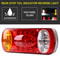 LED Truck Rear Brake Lamp, Taillight Stop Warning Indicator, Trailer Running Lights for Lorry and Van