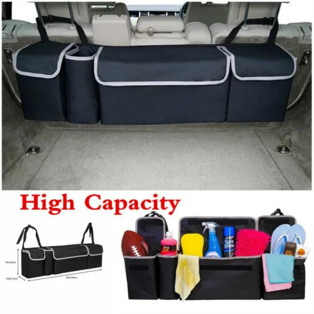 SUV Backseat Hanging Organizer Car Trunk Organizer Upgrade Storage Bags For SUV Truck MPV 0