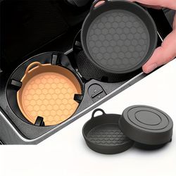 silicone car cup holder coaster, universal non slip cup holder insert, car interior silent cup pad, car accessories
