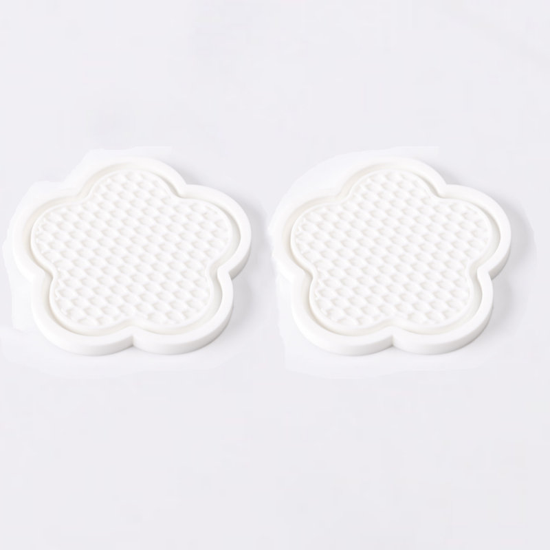 Flower Shaped Car Cup Coaster Silicone Waterproof Non Slip Sift Proof Spill Saucer Car Accessories 6