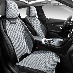four seasons ice silk car seat cushion, breathable durable seat cover, universal split front seat comfort pad