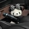 Funny Cartoon Panda Car Doll, Soft Gear Shift Knob Cover, Anti-Skid Dashboard Ornament for Automotive Decor