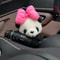 Funny Cartoon Panda Car Doll, Soft Gear Shift Knob Cover, Anti-Skid Dashboard Ornament for Automotive Decor