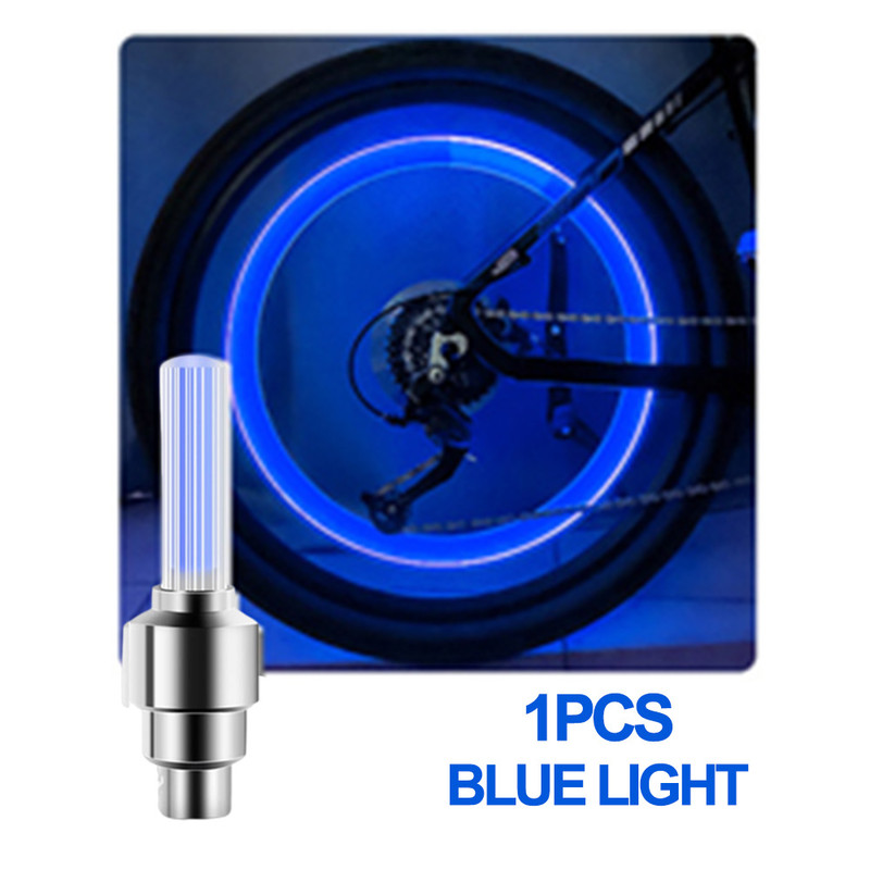 Neon Bicycle Spoke Light LED Bicycle Valve Light Night Riding Warning Bicycle Tire Valve Light Acce 8