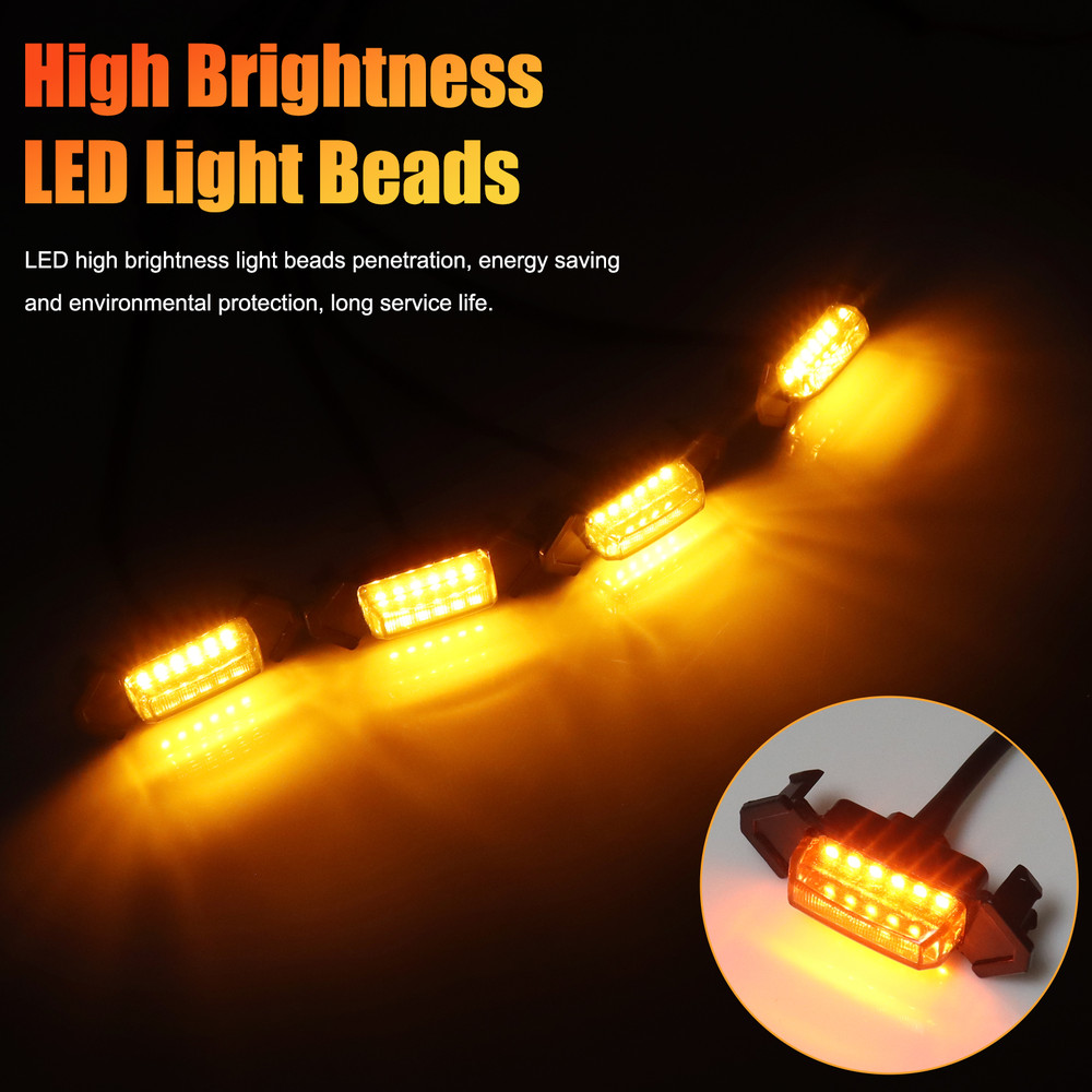 LED Front Grill Light Universal Car Grille Light DRL Daytime Running Lamp 3