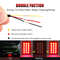 Led Rear Tail Lights Flash Brake Pilot Lights Auto Reverse Stop Safety Signal Lamps 3
