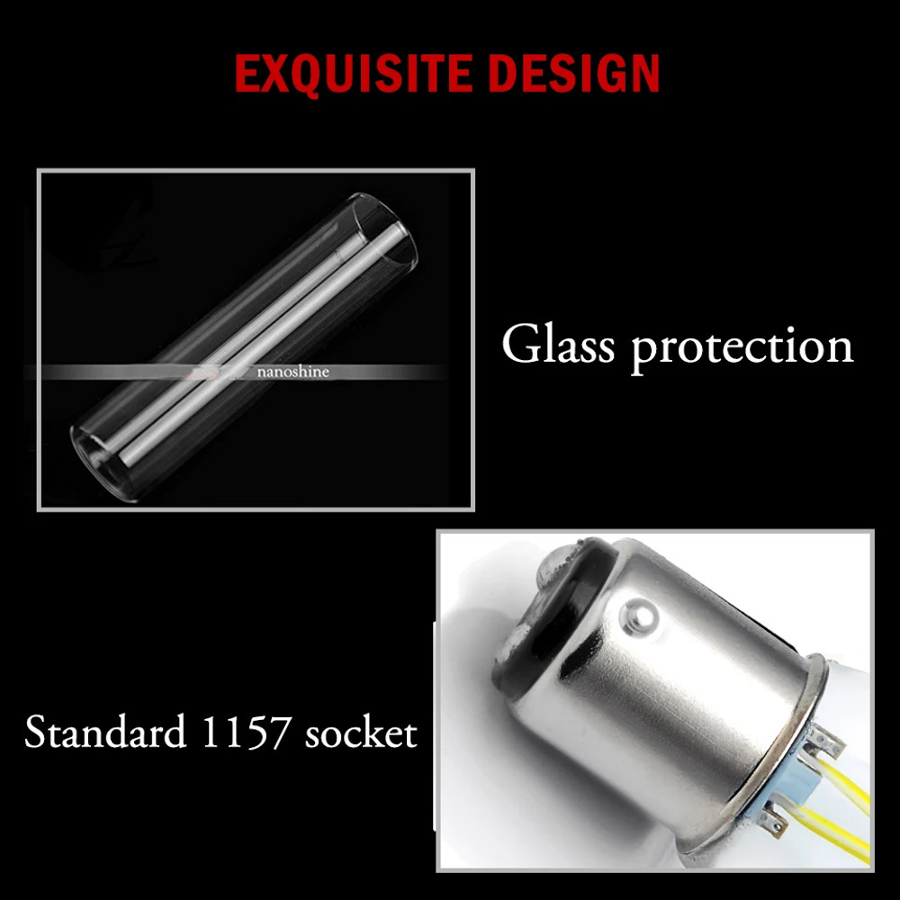 LED Car Bulbs Super Bright Brake Lights Bulb White Auto Light Source 1