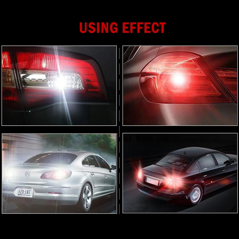 LED Car Bulbs Super Bright Brake Lights Bulb White Auto Light Source 3