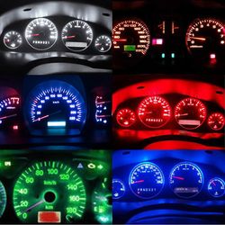 auto car led dashboard lights, dc instrument panel bulbs, wedge indicator lamp cluster gauges