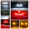 White Car LED Bulbs Brake Reverse Parking Lamps Turn Signal Light 3